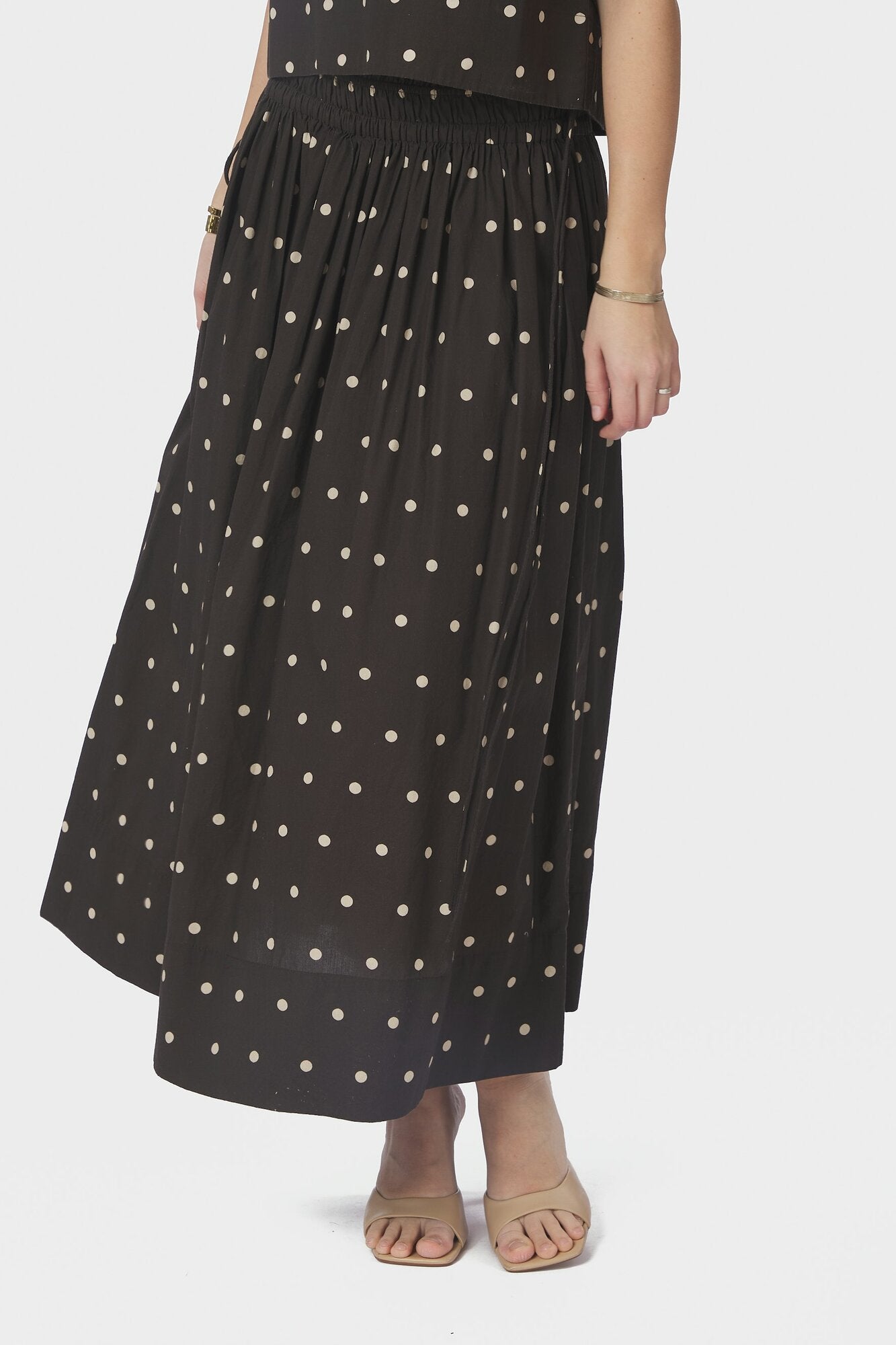 Lillie Dot nederdel - mørkebrun